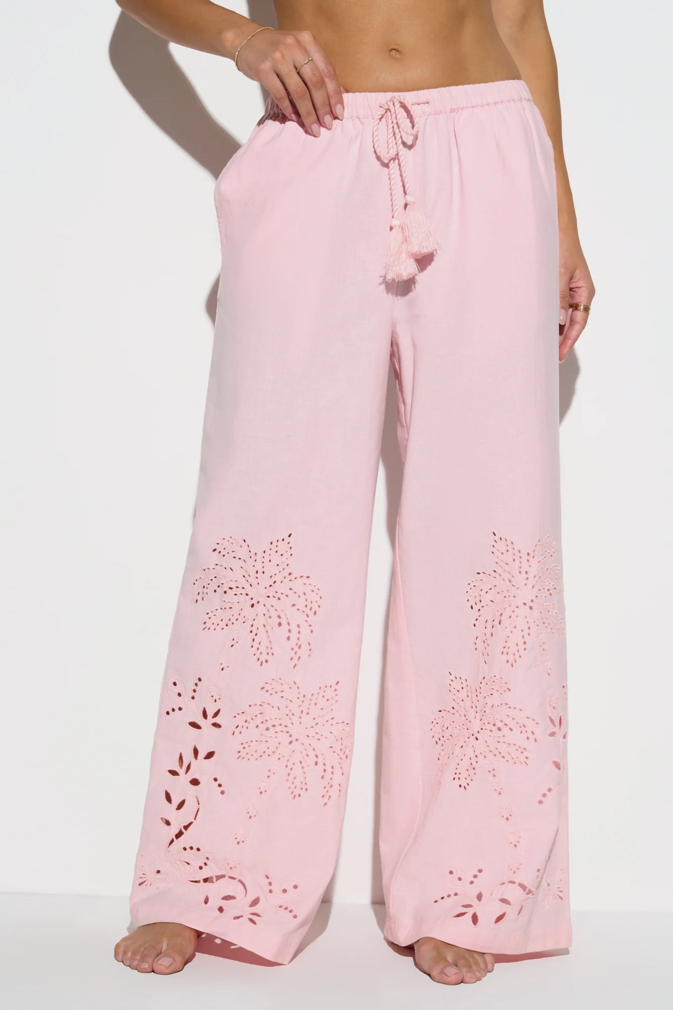 Talia Wide Leg Linen Pant