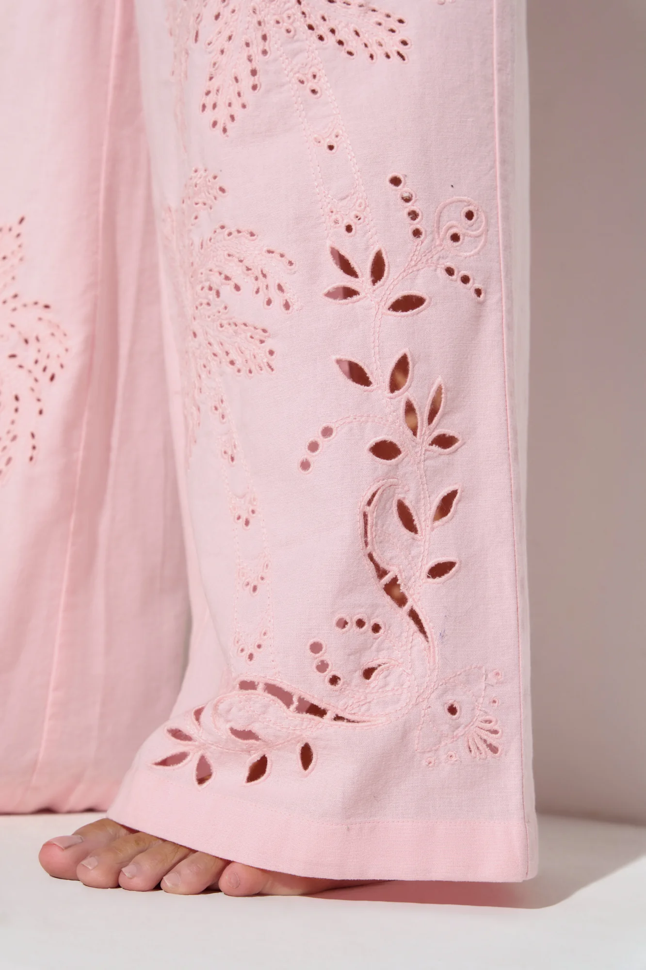 Talia Wide Leg Linen Pant - Image 2