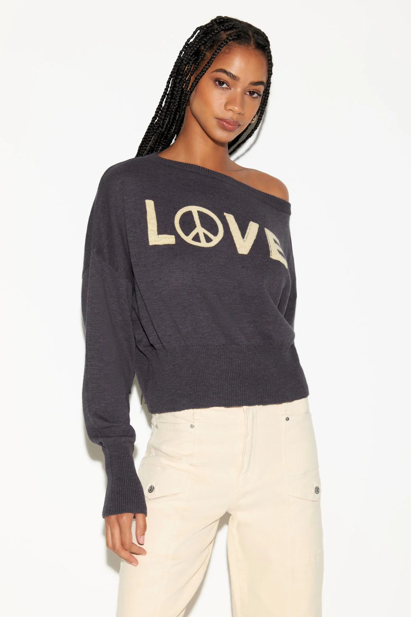 Beloved Devon Off Shoulder Sweater
