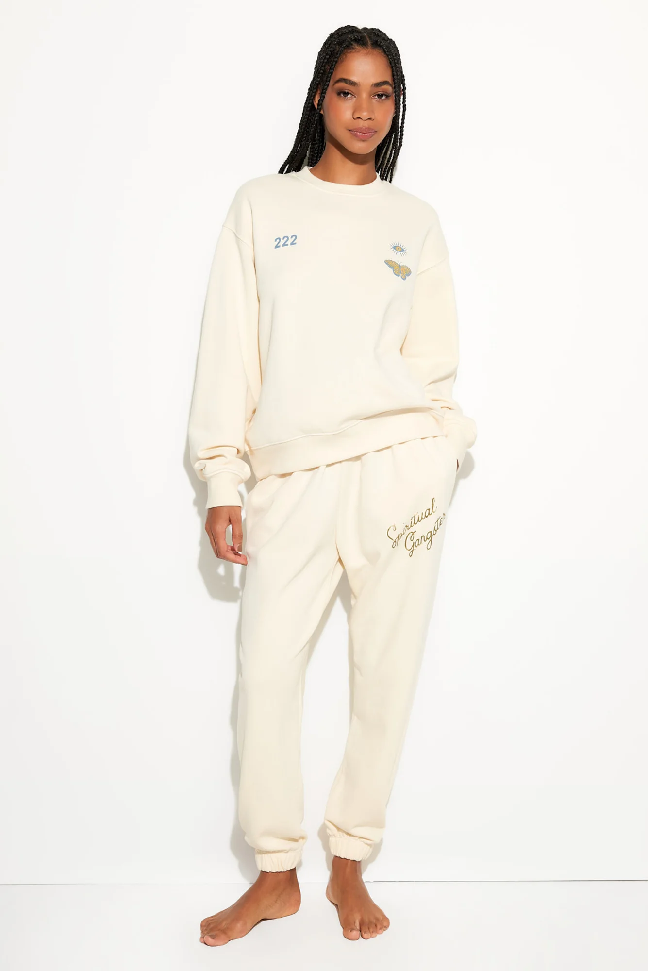 222 Butterfly La Brea Crew Sweatshirt - Image 7