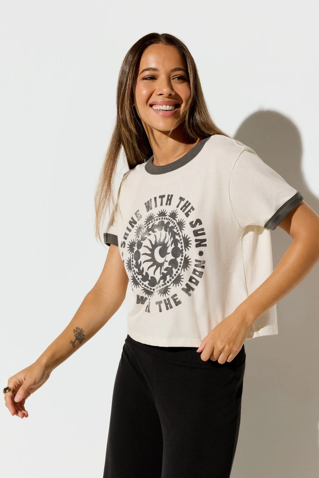 Melrose Short Sleeve Ringer Tee - Image 2